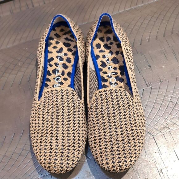 Rothy's The Loafer in Gold Houndstooth Sz 8 - Picture 5 of 12